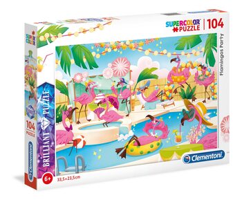 Puzzel Flamingos Party