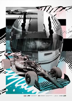 Umělecký tisk Formula 1® Print Store Artist Series - Miami Edition - 2ALAS - Black