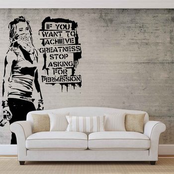 Banksy Graffiti Fotobehang