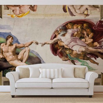 Creation Adam Art Michelangelo Fotobehang