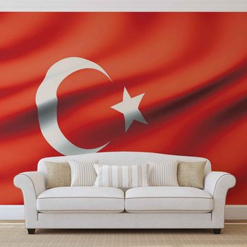 Flag Turkey Fotobehang