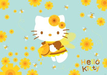 Behang Hello Kitty