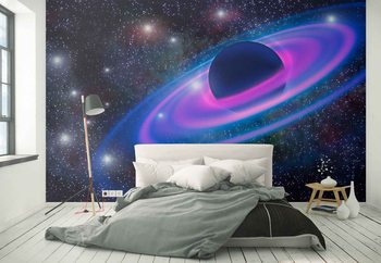 Neon Planet Fotobehang