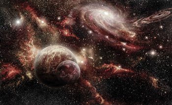 Space Planets Fotobehang