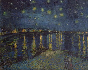Fotobehang Starry Night over the Rhone, 1888