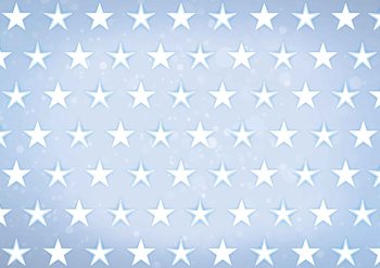 Stars Pattern Blue Fotobehang