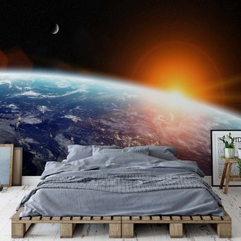 Sunrise Over Planet Earth Fotobehang
