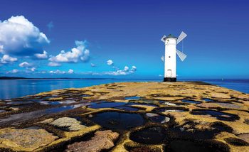 Windmill Facing Out To Sea Fotobehang