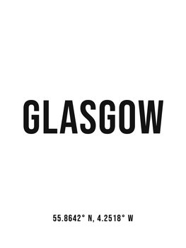 Ilustracja Glasgow simple coordinates