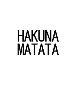Fotografia artystyczna hakunamatata