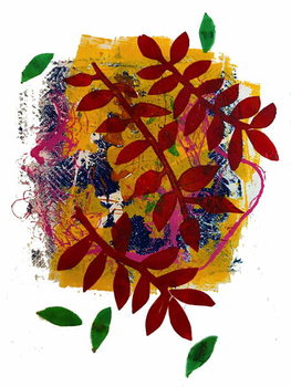 Reprodukcja Red leaves