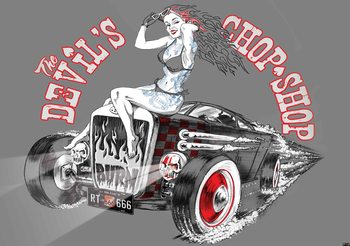 Fotomural  Alchemy Hot Rod Devil Car