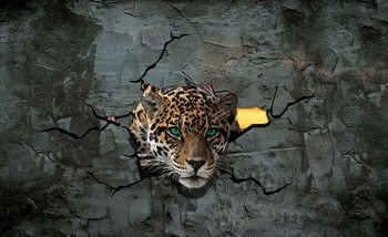 Fotomural  Leopard 3D
