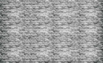 Fotomurale  Pared de ladrillo gris