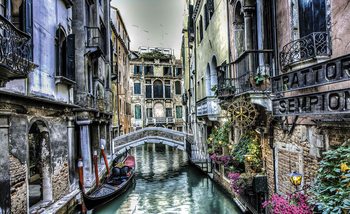 Fotomural Puente del Canal de Venecia de la ciudad