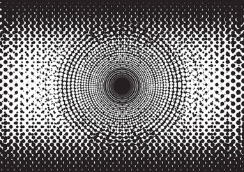Abstract Black White Dots Fototapet