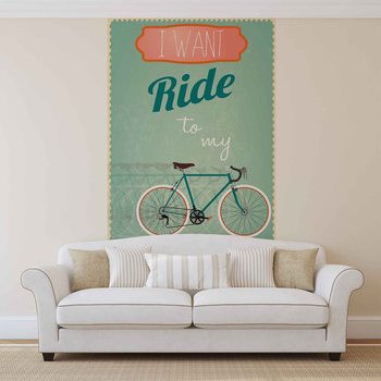Racing Bicycle Retro Fototapet