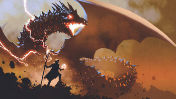 Fototapet summoning the dragon
