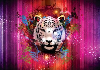 Tiger Abstract Fototapet