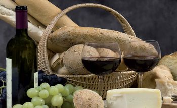 Fototapet Wine And Bread