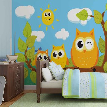 Owls Tree Fototapeta