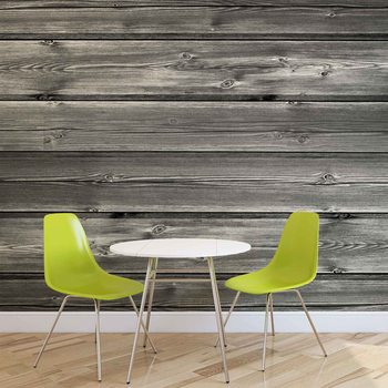 Pattern Grey Wooden Fototapeta