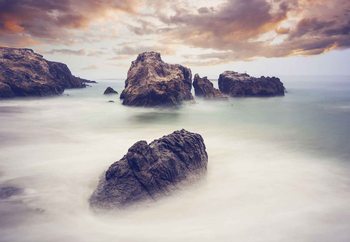 Waves And Rocks Fototapeta