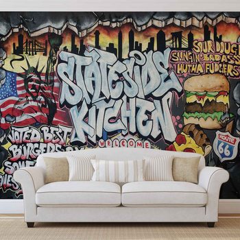 Graffiti Street Art Kitchen Fototapete