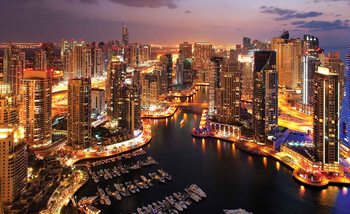 Stadt Dubai Marina Horizont Fototapete