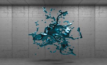 Abstract Concrete Paint Design Fototapet