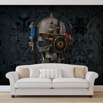 Alchemy  Art Necronaut Skull Fototapet