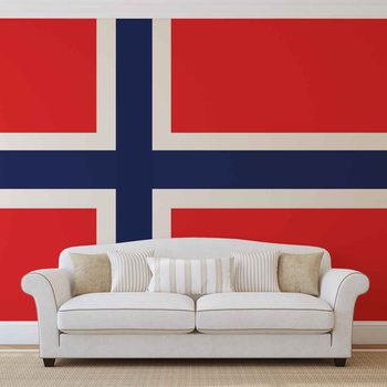 Flag Norway Fototapet
