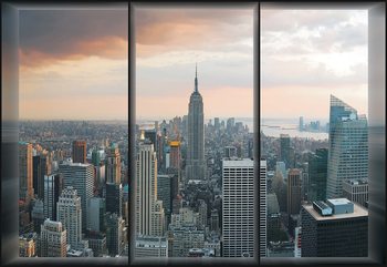 New York Skyline Window View Fototapet