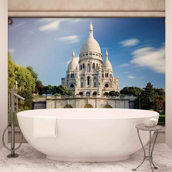 Paris Sacre Coeur Window View Fototapet