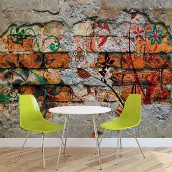 Wall Graffiti Street Art Fototapet