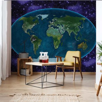 World Map Atlas Fototapet