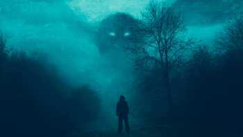 Fototapeta A horror monster concept of a