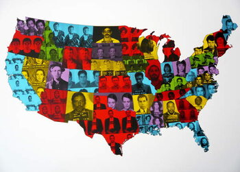 Fototapeta Celebrity Arrest Map