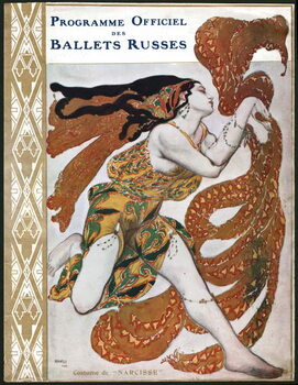 Fototapeta Costume of Bacchante, for a representation of the Ballets Russians in 1911.