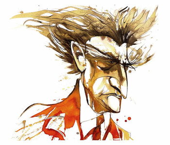 Fototapeta Edgard Varese - colour caricature