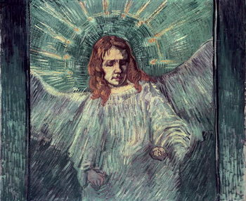 Fototapeta Head of an Angel, after Rembrandt, 1889