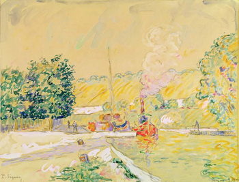 Fototapeta Lock at Sannois, 1900