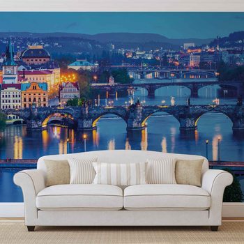 Mosty w Pradze Fototapeta