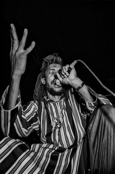 Fototapeta Peter Tosh in concert/Roma, 1980