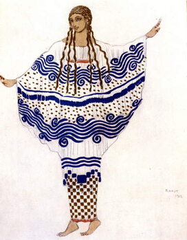 Fototapeta The afternoon of a fauna by Claude Debussy, costume by Léon Bakst, 1912.
