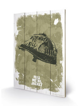 Poster su legno Full Metal Jacket - Helmet
