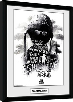 Poster enmarcado Full Metal Jacket - I Am Not Afraid