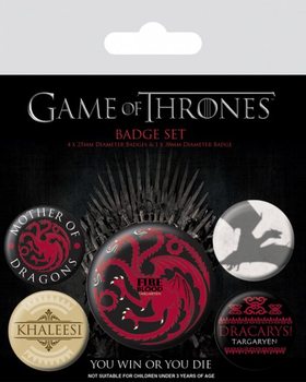 Κονκάρδες πακέτο Game of Thrones - Fire and Blood