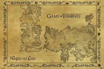 Αφίσα  Game of Thrones - Map Antique Style