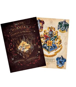 Zestaw upominkowy Harry Potter - Crest & Mapa Marauder
